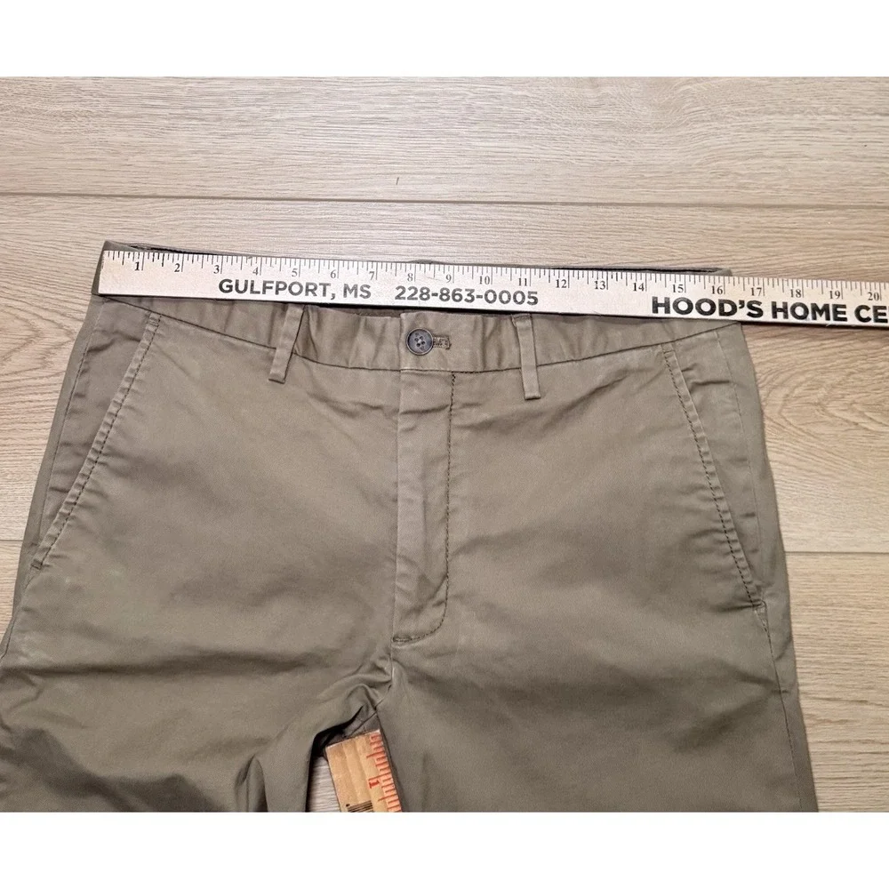 Banana Republic‎ Men's 32x32(31.5) Lived-In Chino Pants Khaki Flat Front